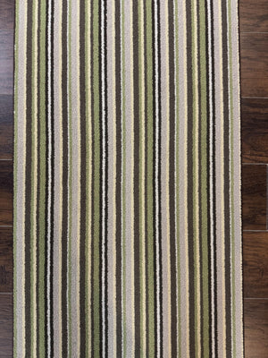 Stark Power Loomed Striped Runner Rug 2x10, Multicolor Vintage Stark Carpet