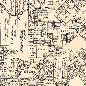 Vintage Map of Comal County, Texas 1879