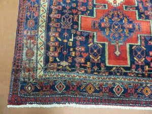 4' X 7' Antique Handmade Turkish Wool Rug Nice # 638