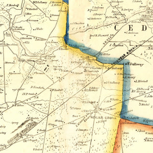Vintage Map of Greene County, Ohio 1855