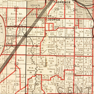 Vintage Map of Buchanan County, Iowa 1895