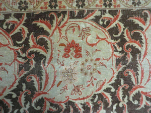6' X 8' Vintage Handmade Pakistan Floral Oriental Wool Rug Details Organic Nice