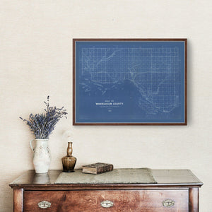 Vintage Map of Wahkiakum County, Washington 1898