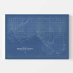 Vintage Map of Wahkiakum County, Washington 1898