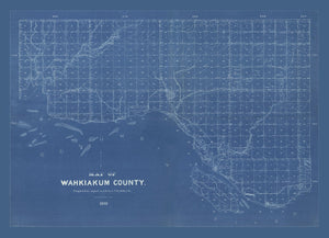 Vintage Map of Wahkiakum County, Washington 1898