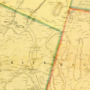 Vintage Map of Columbia County, New York 1858