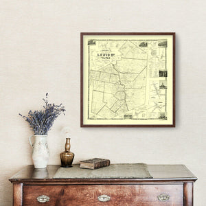 Vintage Map of Lewis County, New York 1857