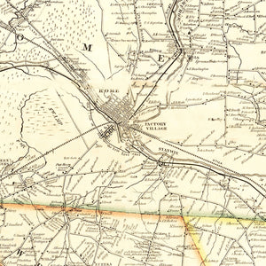 Vintage Map of Oneida County, New York 1852