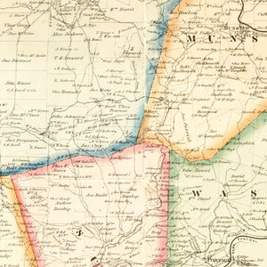 Vintage Map of Cambria County, Pennsylvania 1867