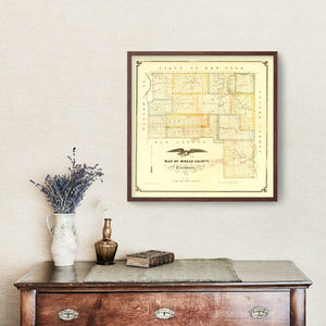 Vintage Map of M'Kean County, Pennsylvania 1857