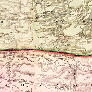 Vintage Map of Northumberland County, Pennsylvania 1858