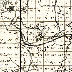 Vintage Map of Paulding County, Georgia 1896