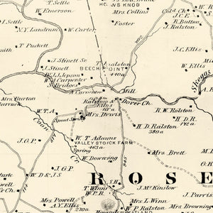 Vintage Map of Barren County, Kentucky 1879