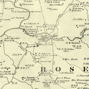 Vintage Map of Barren County, Kentucky 1879