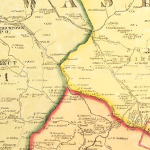 Vintage Map of Marion County, Kentucky 1877