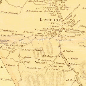 Vintage Map of Montgomery County, Kentucky 1879