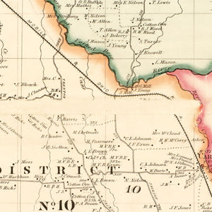 Vintage Map of Madison County, Tennessee 1877