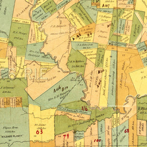 Vintage Map of East Baton Rouge Parish, Louisiana 1895