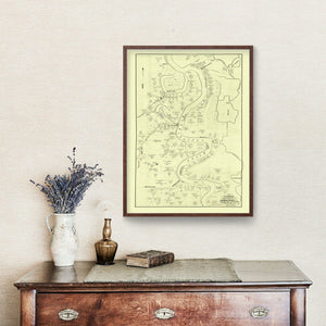 Vintage Map of Carroll Parish, Louisiana 1860