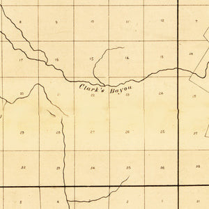 Vintage Map of Tensas Parish, Louisiana 1860