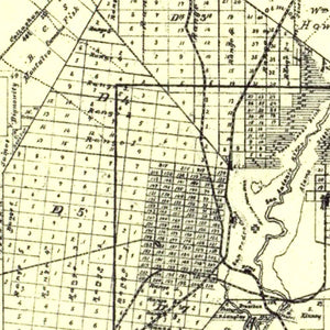 Vintage Map of Bexar County, Texas 1887