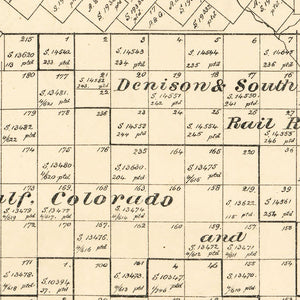 Vintage Map of Briscoe County, Texas 1897