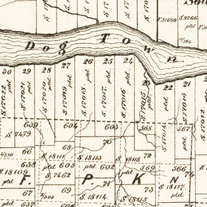 Vintage Map of Childress County, Texas 1891