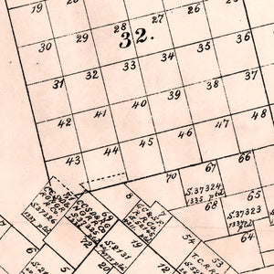 Vintage Map of Crane County, Texas 1888