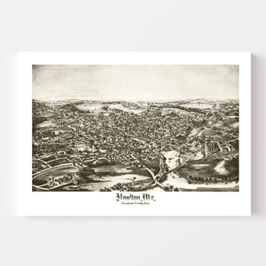 Vintage Map of Houlton, Maine 1894