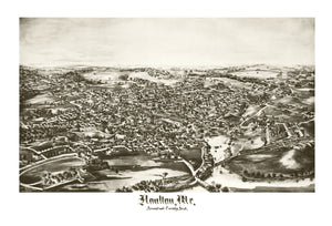 Vintage Map of Houlton, Maine 1894