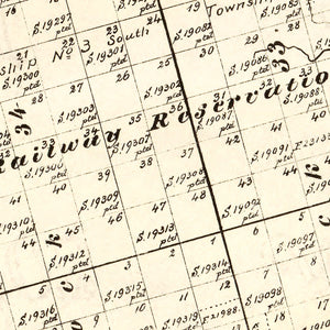 Vintage Map of Glasscock County, Texas 1888