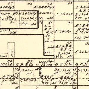 Vintage Map of Floyd County, Texas 1892