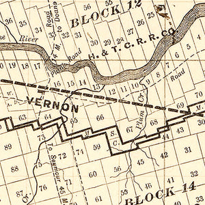 Vintage Map of Wilbarger County, Texas 1887