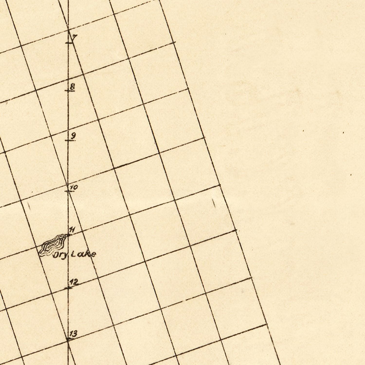 Vintage Map of Winkler County, Texas 1888