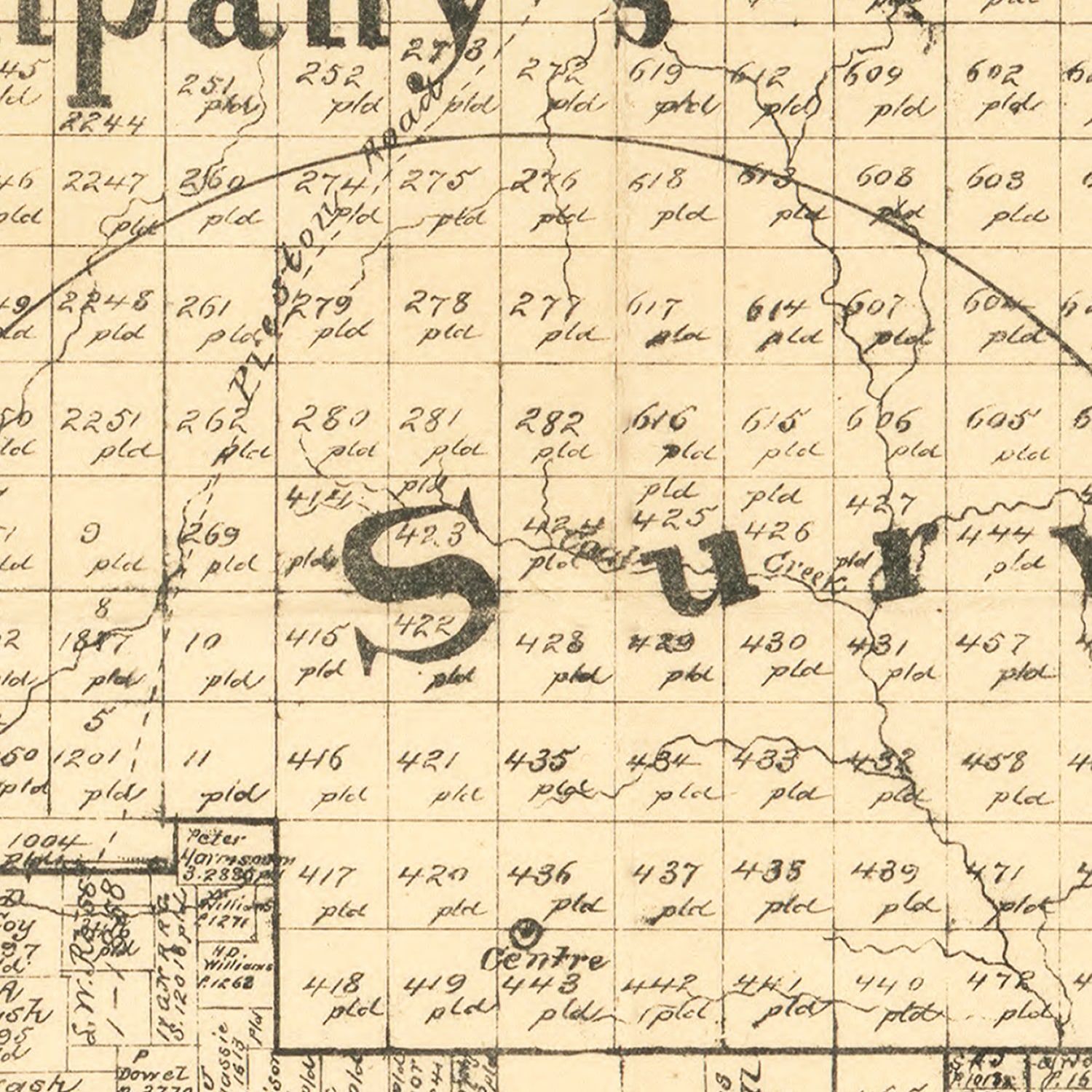Vintage Map of Young County, Texas 1879