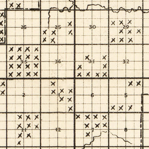 Vintage Map of Missaukee County, Michigan 1878