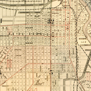 Vintage Map of Milwaukee County, Wisconsin 1893