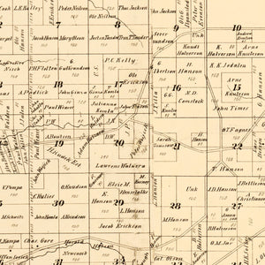 Vintage Map of Trempealeau County, Wisconsin 1877