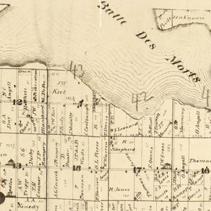 Vintage Map of Winnebago County, Wisconsin 1873