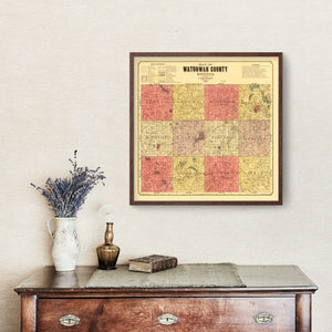 Vintage Map of Watonwan County, Minnesota 1898
