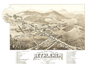 Vintage Map of Bethlehem, New Hampshire 1883