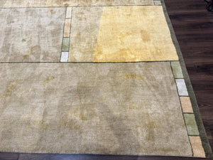 Tufenkian Tibetan Rug 12x16, Handmade Wool Modern Area Rug, Palace Size Carpet