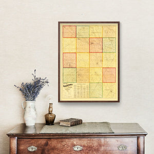 Vintage Map of Turner County, South Dakota 1893