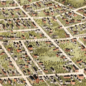 Vintage Map of Concord, New Hampshire 1875