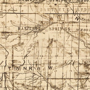 Vintage Map of Lake County, California 1892