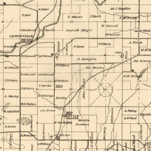 Vintage Map of Clark County, Washington 1888