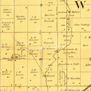 Vintage Map of Wyandotte County, Kansas 1885