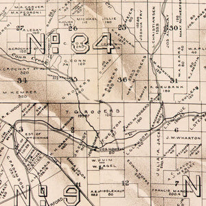 Vintage Map of Napa County, California 1895