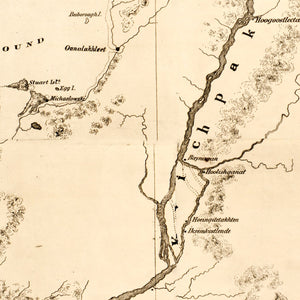 Vintage Map of Alaska 1867