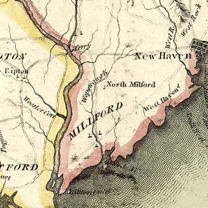 Vintage Map of New York 1815